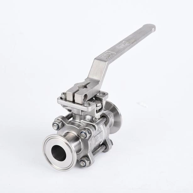 Sanitary Clamping Three-Piece No-Retentive Ball Valve